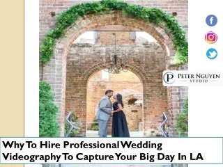 why to hire professional wedding videography