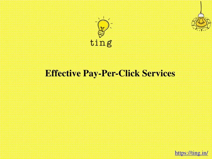 effective pay per click services