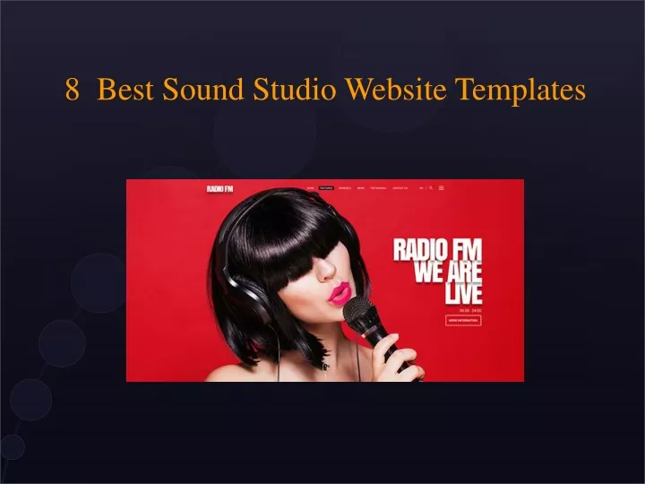 8 best sound studio website templates