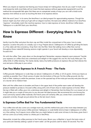 Is Espresso Coffee Healthy Sectrets from the Best Baristas