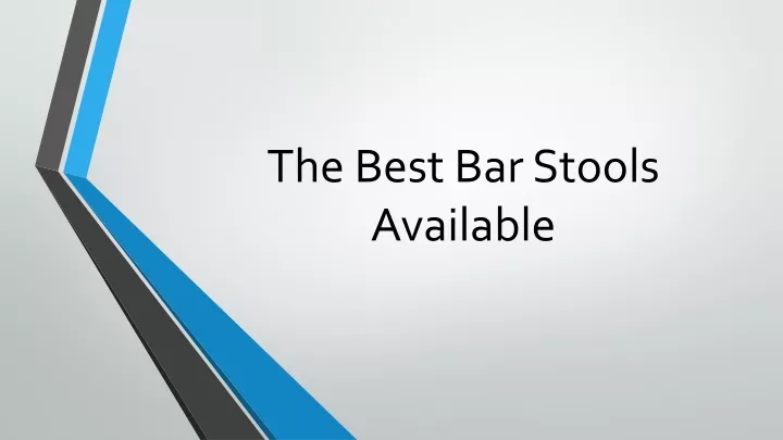 the best bar stools available