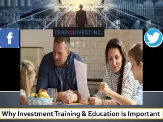 Why Investment Training & Education Is Important
