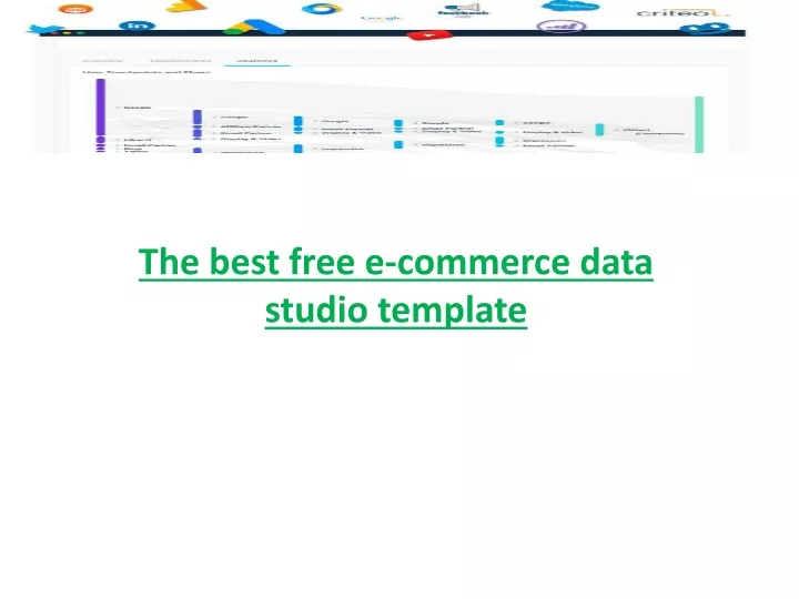 the best free e commerce data studio template
