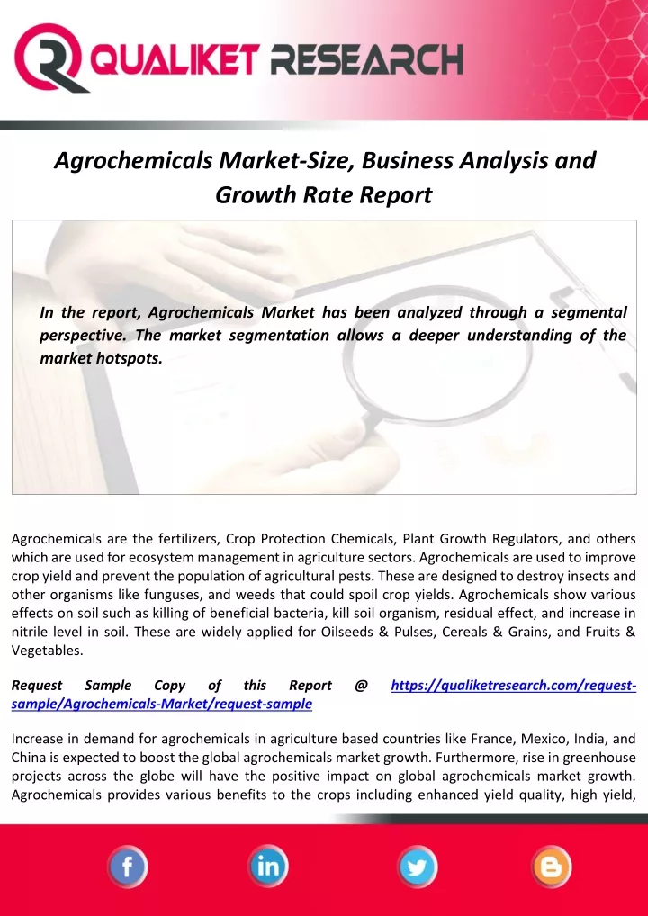 agrochemicals market size business analysis