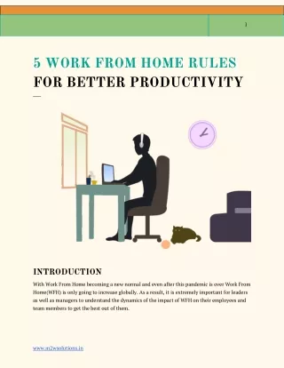 5 Work from Home Rules for Better Productivity