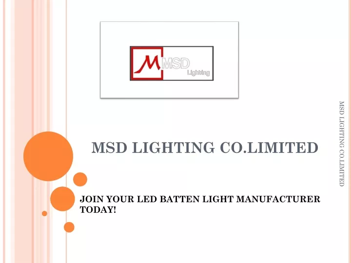 msd lighting co limited