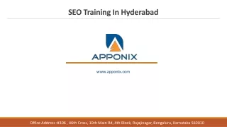 SEO Training in Hyderabad with JOB