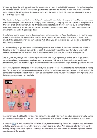 17 Signs You Work With bt21 store