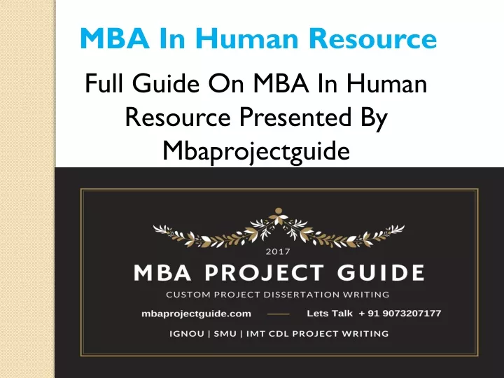 mba in human resource