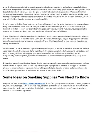 an on line headshop dedicated to providing