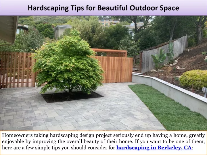 hardscaping tips for beautiful outdoor space