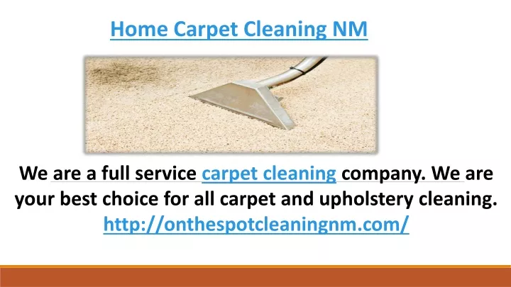 home carpet cleaning nm
