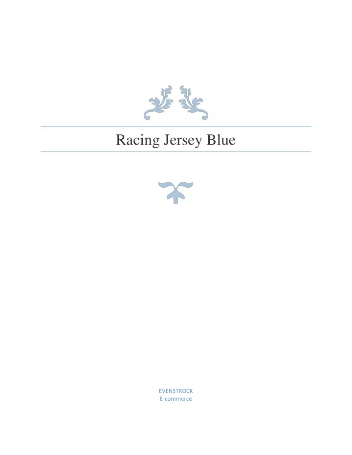 racing jersey blue